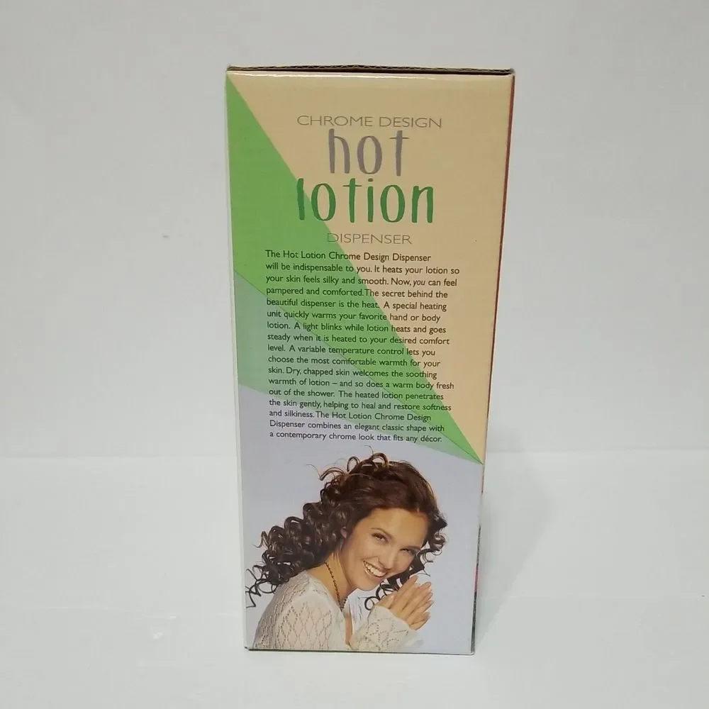 Conair Chrome And White Design Hot Lotion Dispenser HLD31 New‎ In Open Box